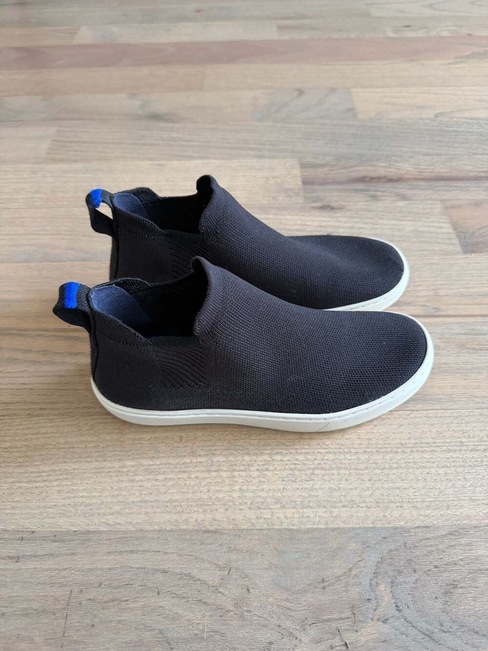 Rothy's The Chelsea Boot Black Knit Pull-On Casual Sneaker
